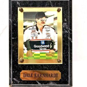 Vintage 1996 Dale Earnhardt Trading Card Plaque Press Pass Wall Decor Nascar